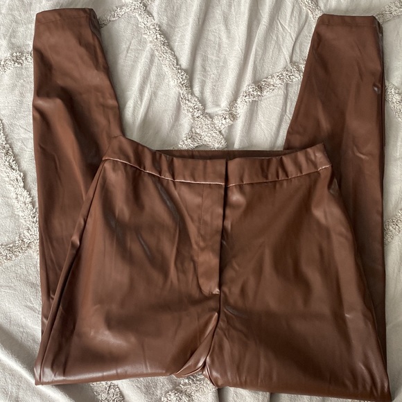 SHEIN Vegan Leather Pants - Picture 4 of 7